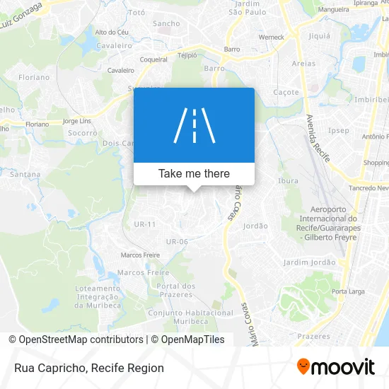 Rua Capricho map