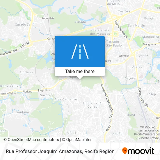 Rua Professor Joaquim Amazonas map
