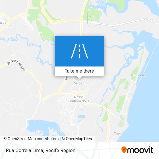 Rua Correia Lima map