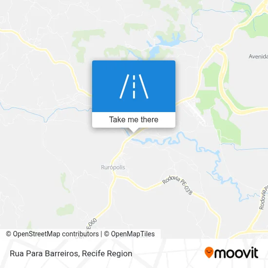 Rua Para Barreiros map