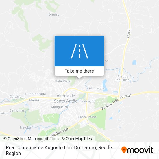 Rua Comerciante Augusto Luiz Do Carmo map