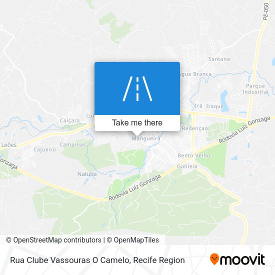 Rua Clube Vassouras O Camelo map