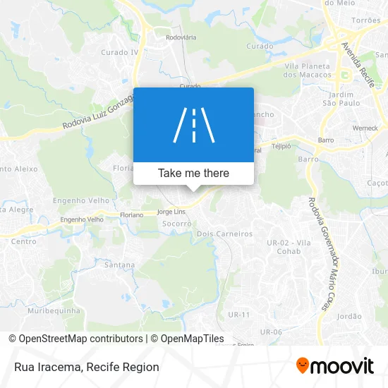 Rua Iracema map