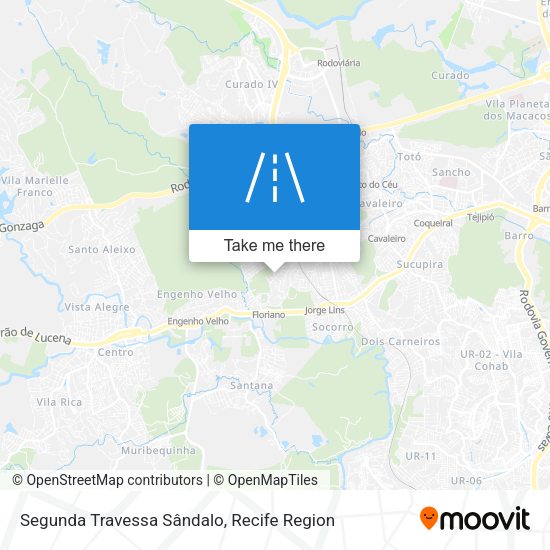 Segunda Travessa Sândalo map