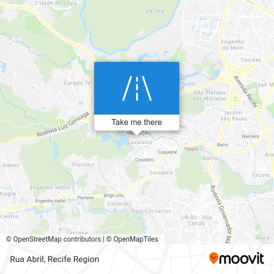 Rua Abril map