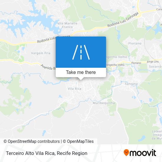 Terceiro Alto Vila Rica map