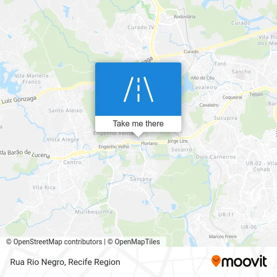 Rua Rio Negro map