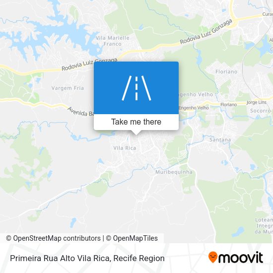 Primeira Rua Alto Vila Rica map