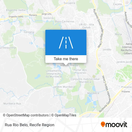Rua Rio Belo map