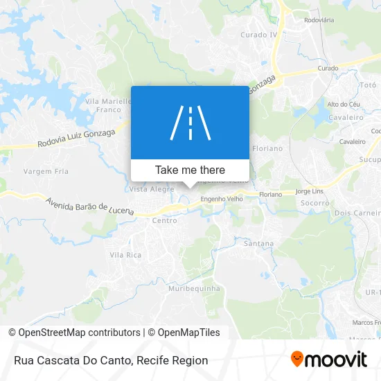 Rua Cascata Do Canto map