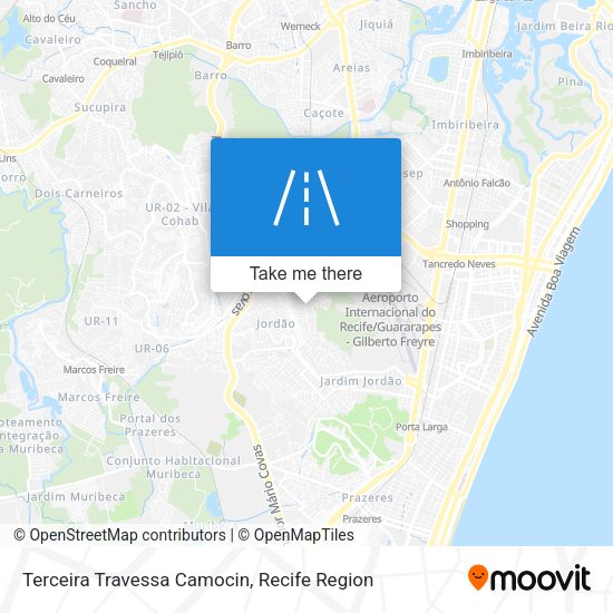 Terceira Travessa Camocin map