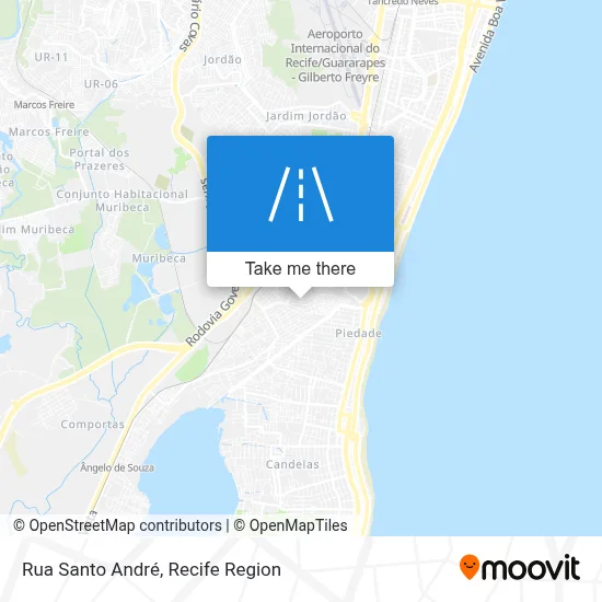 Rua Santo André map