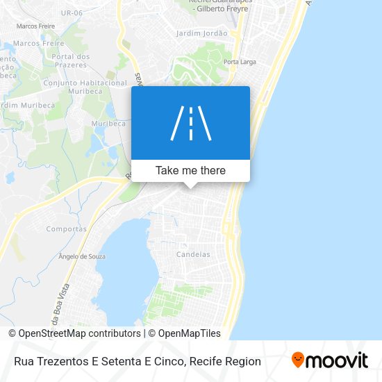 Rua Trezentos E Setenta E Cinco map