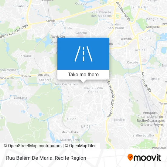Rua Belém De Maria map