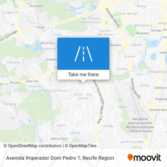 Avenida Imperador Dom Pedro 1 map