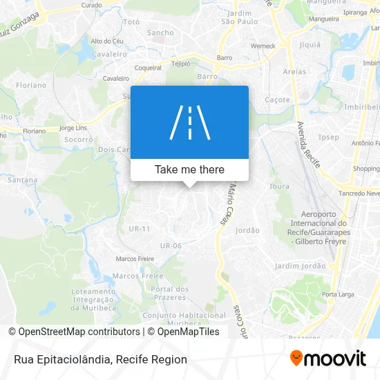 Rua Epitaciolândia map