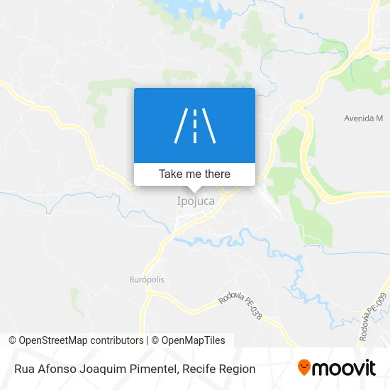 Rua Afonso Joaquim Pimentel map