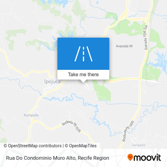 Rua Do Condominio Muro Alto map