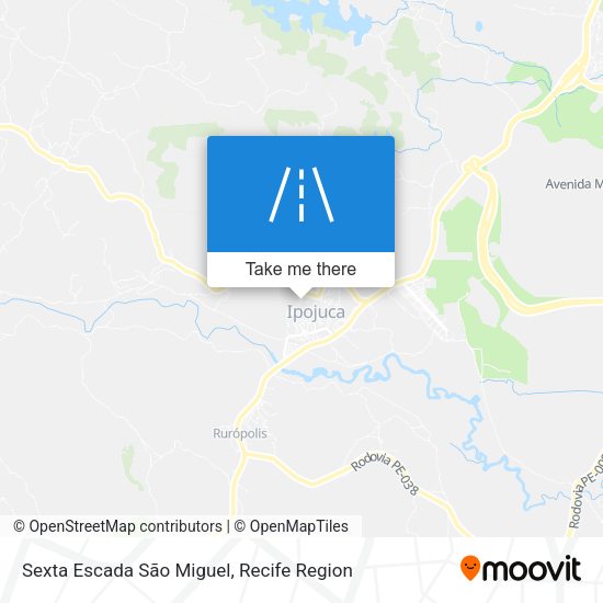 Sexta Escada São Miguel map