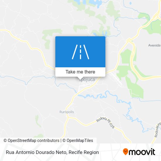 Rua Antornio Dourado Neto map