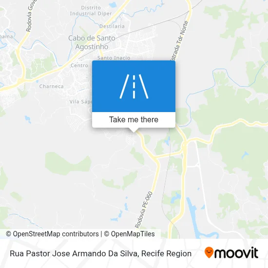 Rua Pastor Jose Armando Da Silva map