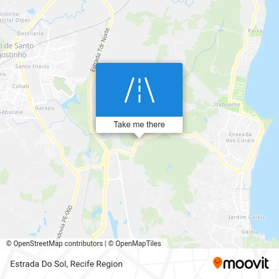 Estrada Do Sol map