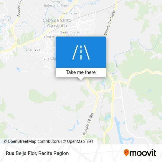 Rua Beija Flor map