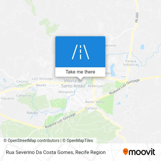 Rua Severino Da Costa Gomes map