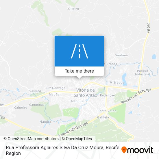 Rua Professora Aglaires Silva Da Cruz Moura map