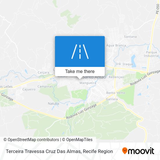 Terceira Travessa Cruz Das Almas map