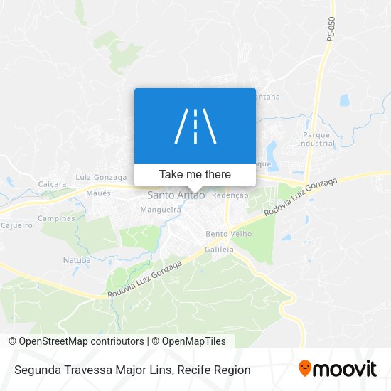 Segunda Travessa Major Lins map