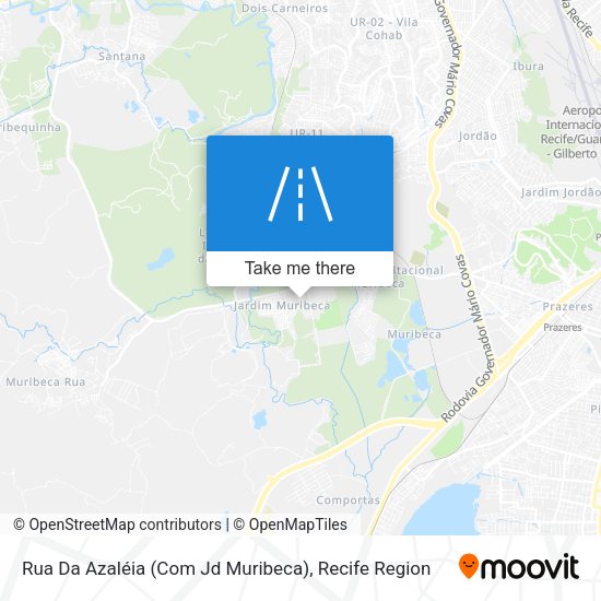 Rua Da Azaléia (Com Jd Muribeca) map