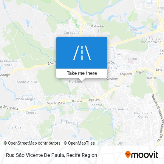 Rua São Vicente De Paula map