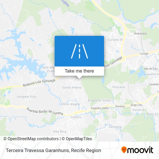 Terceira Travessa Garanhuns map