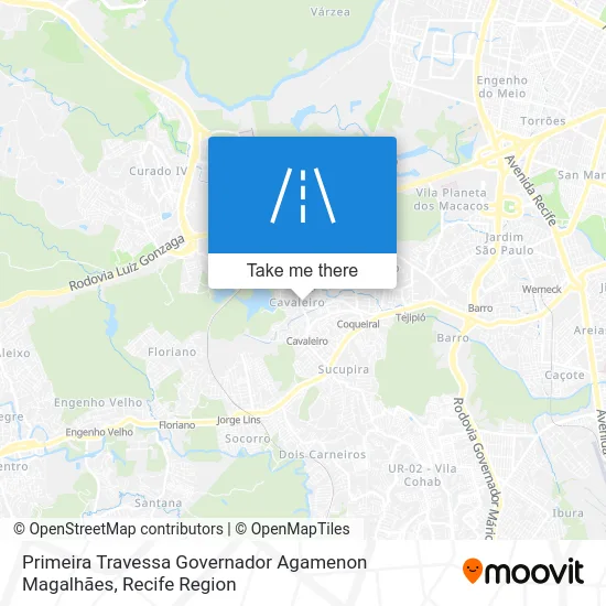 Primeira Travessa Governador Agamenon Magalhães map
