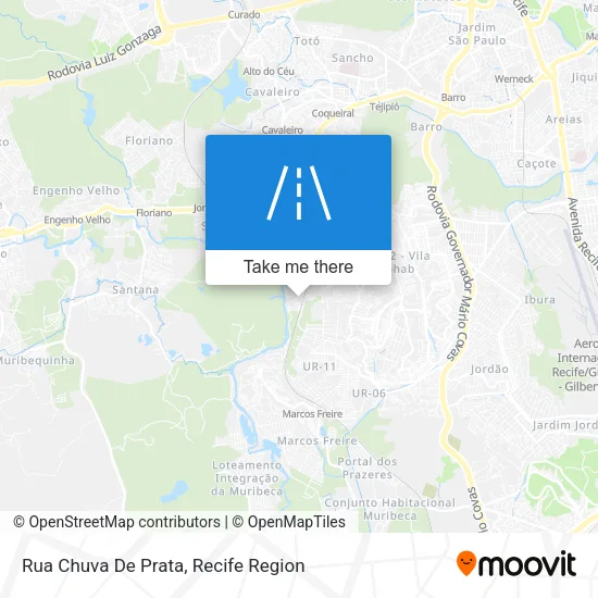 Rua Chuva De Prata map