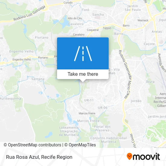 Rua Rosa Azul map