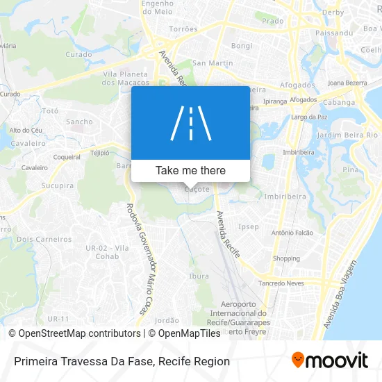 Primeira Travessa Da Fase map