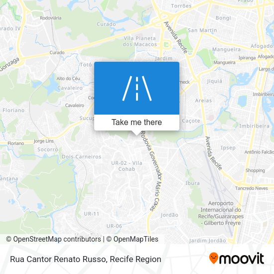 Rua Cantor Renato Russo map