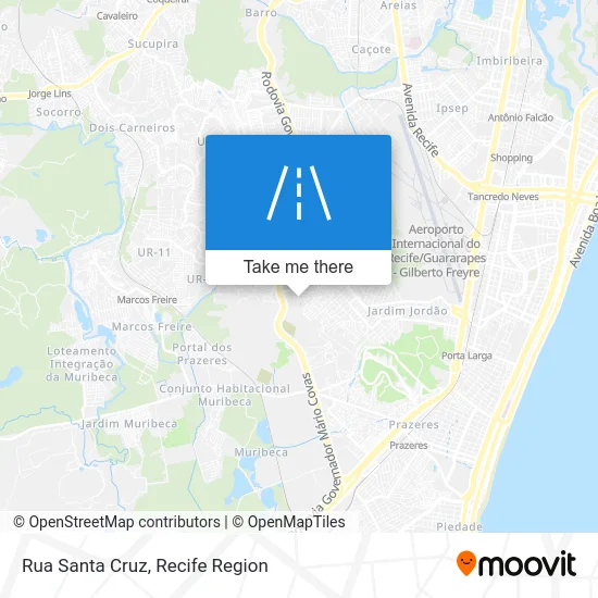 Rua Santa Cruz map