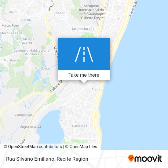 Rua Silvano Emiliano map
