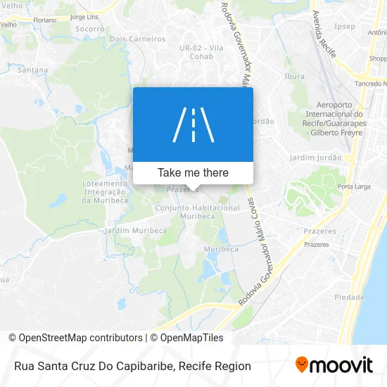 Rua Santa Cruz Do Capibaribe map