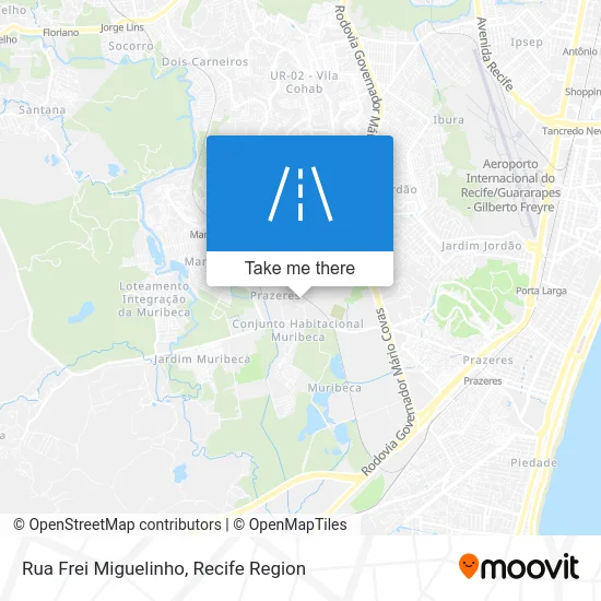 Rua Frei Miguelinho map