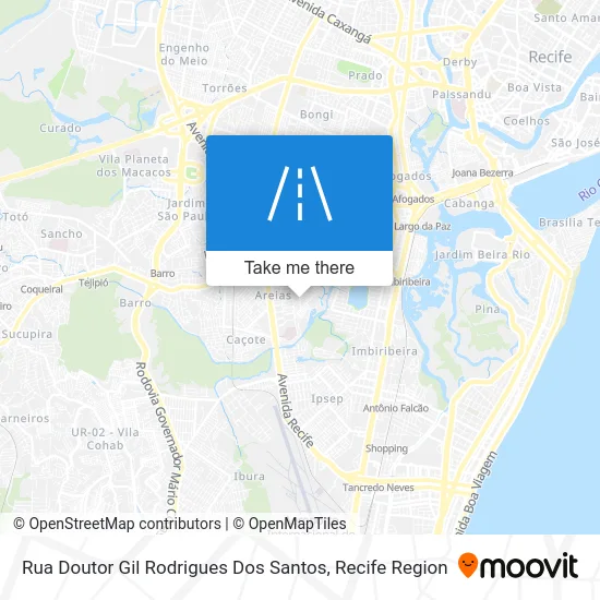 Rua Doutor Gil Rodrigues Dos Santos map