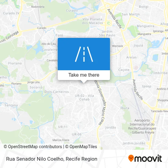Rua Senador Nilo Coelho map