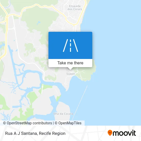 Rua A J Santana map