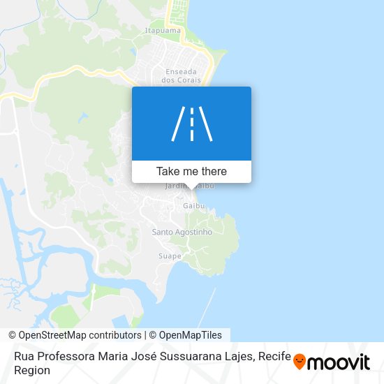 Rua Professora Maria José Sussuarana Lajes map