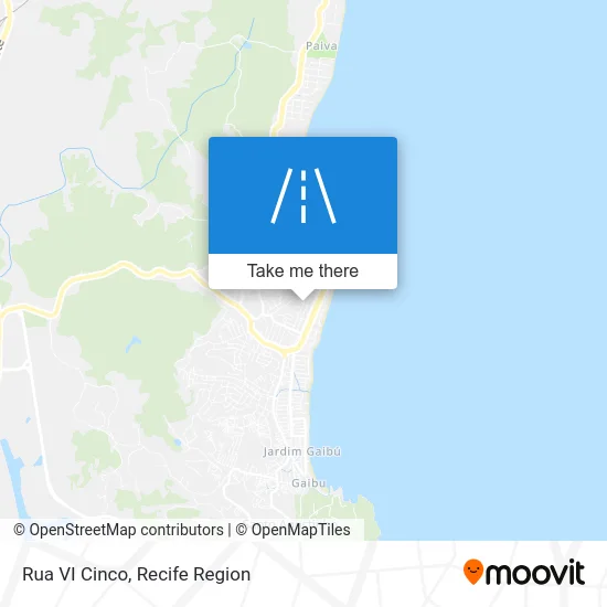 Rua VI Cinco map