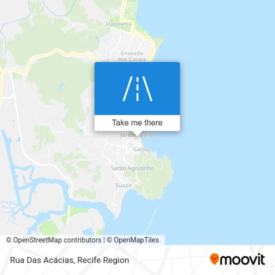 Rua Das Acácias map