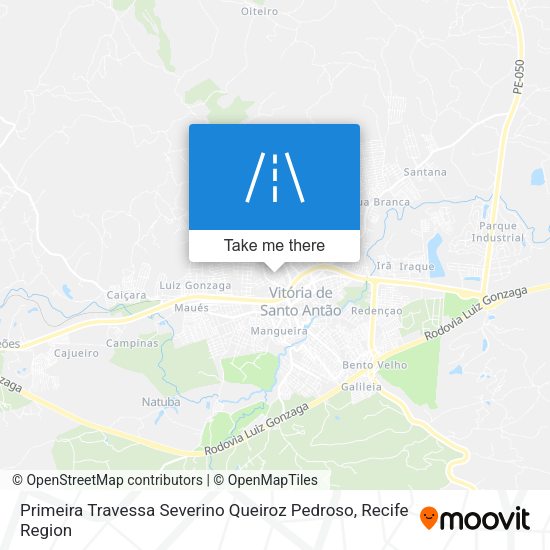 Primeira Travessa Severino Queiroz Pedroso map